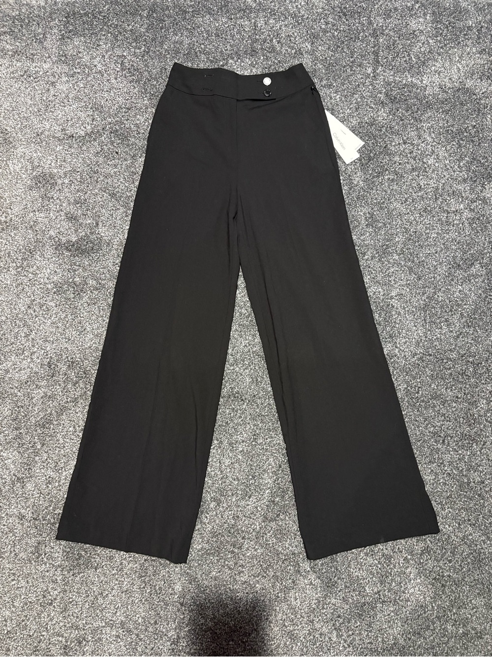 Calvin Klein Black Wide-Leg Pants